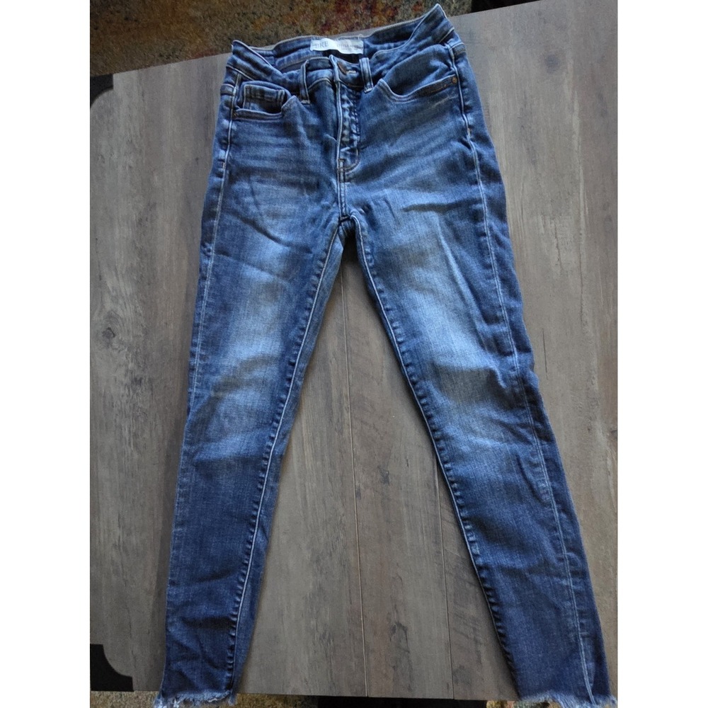 BKE Stella Mid-Rise Slim Fit Ankle Skinny Medium Wash Denim Jeans Women Sz 26